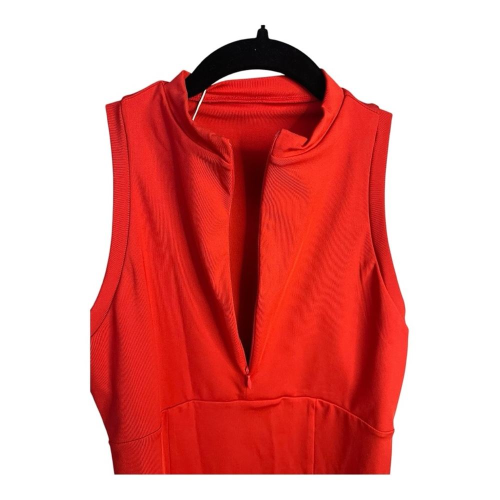 Halara 2-Piece Mini Racerback Zip Up Tennis Dress in Valiant Poppy Size S NWT - Picture 8 of 14